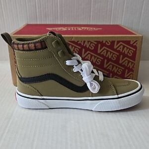 Vans Kids High-Top Sneakers - Olive and Black